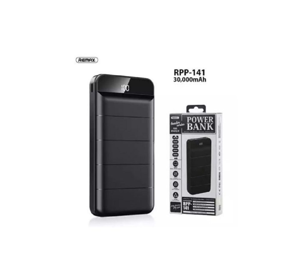 REMAX Leader 2 USB Output 30000mAh Multiple Input PowerBank RPP-141 With Digital Display