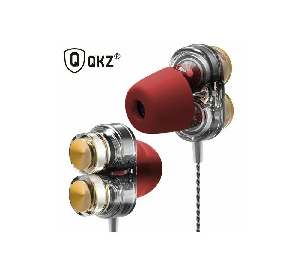 QKZ KD7 Dual Dynamic Driver Professional In Ear DJ Earphone
