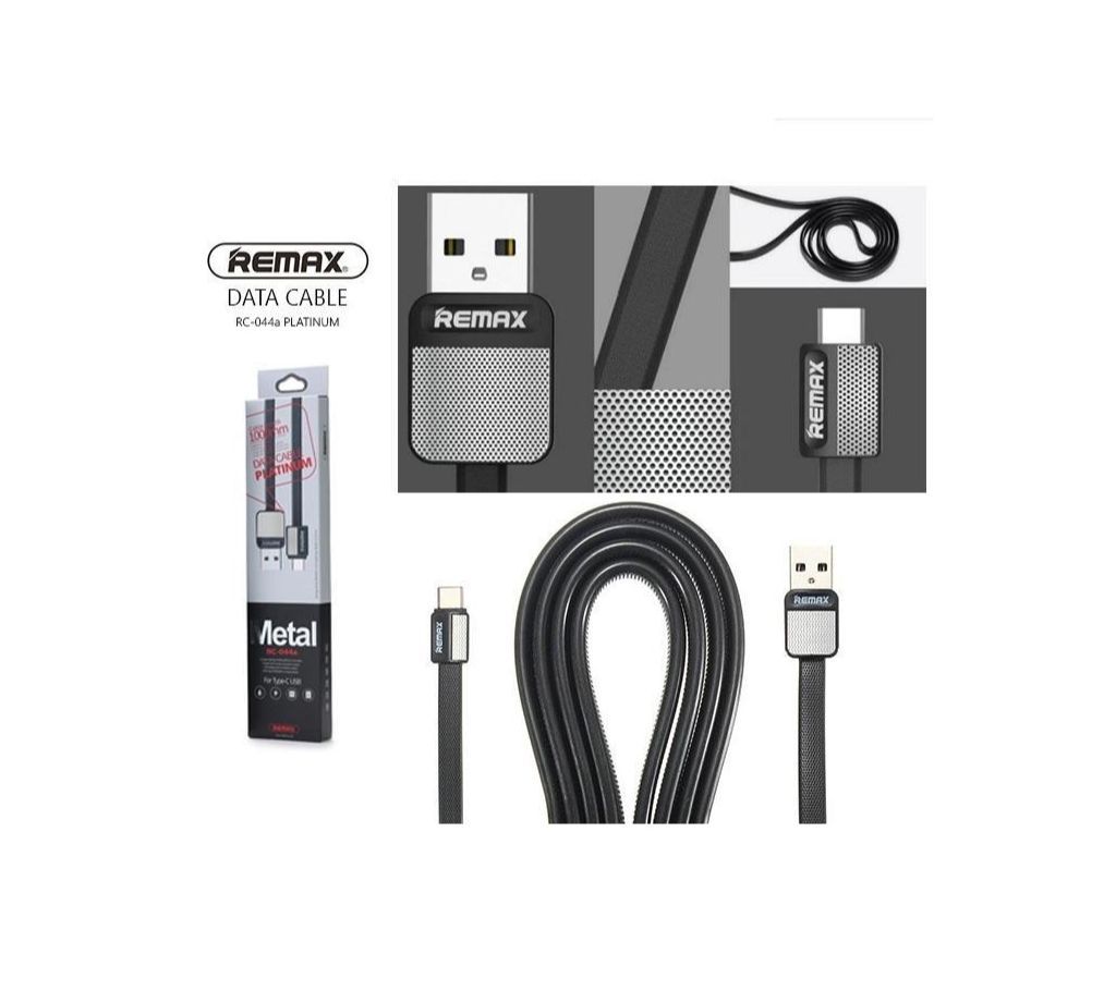 Remax RC-044a Original Data Cable Type-C Metal Platinum