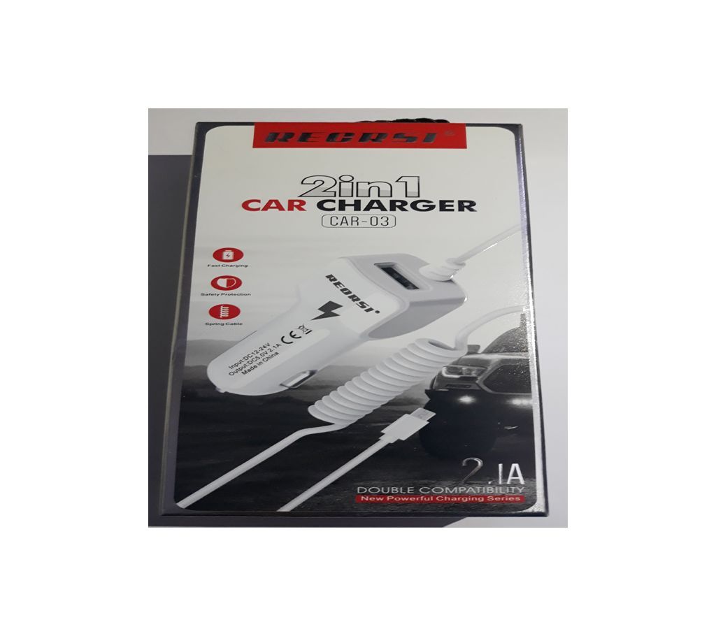 2 in 1 Car Charger