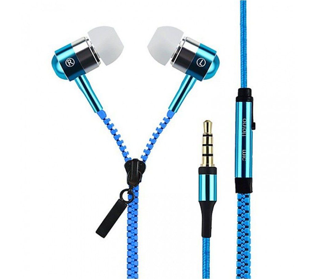 Universal Metal Zipper Earphone 