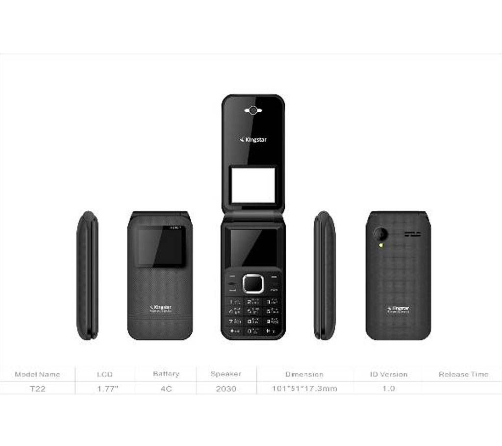 Kingstar Hero-7 Folding Mobile Phone intact