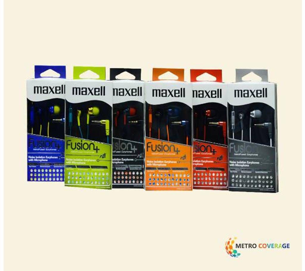 Maxell Fusion+ Metalfused Earphones - 1 Pair