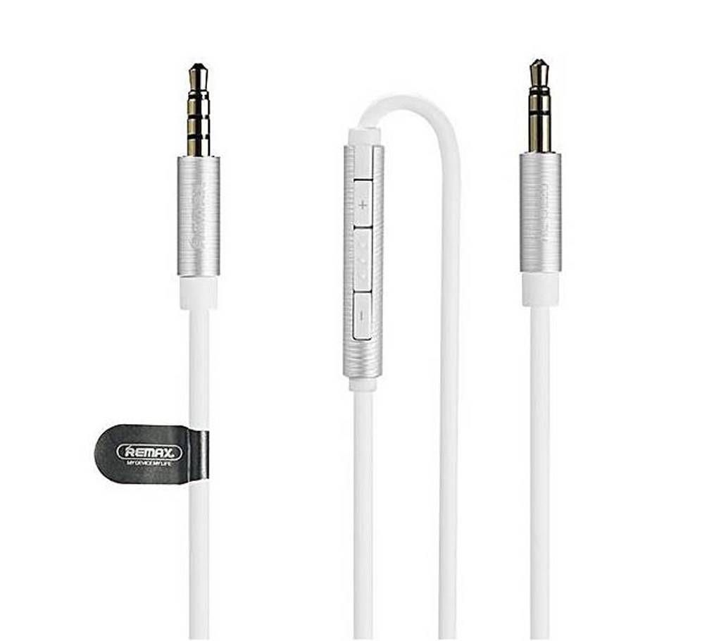Male to Male Smart Aux Audio Cable with Mic for IO