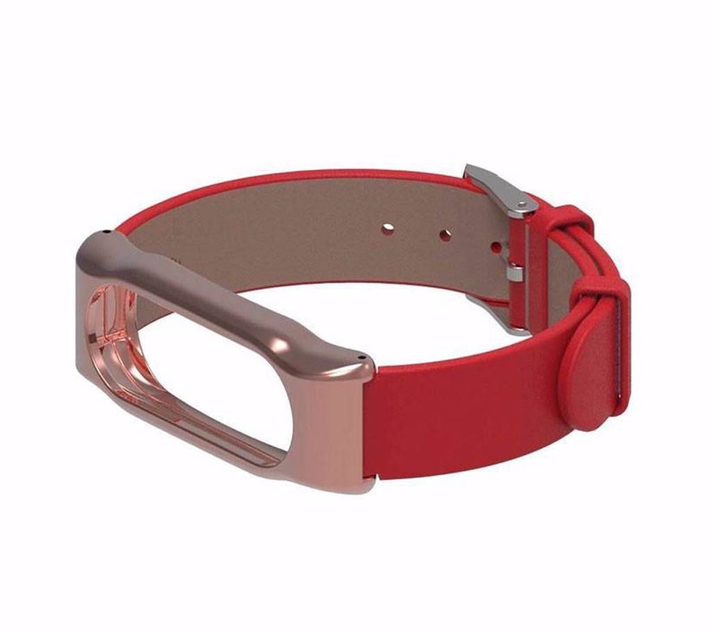 Mi Band 2 Leather Extra Strap - Red
