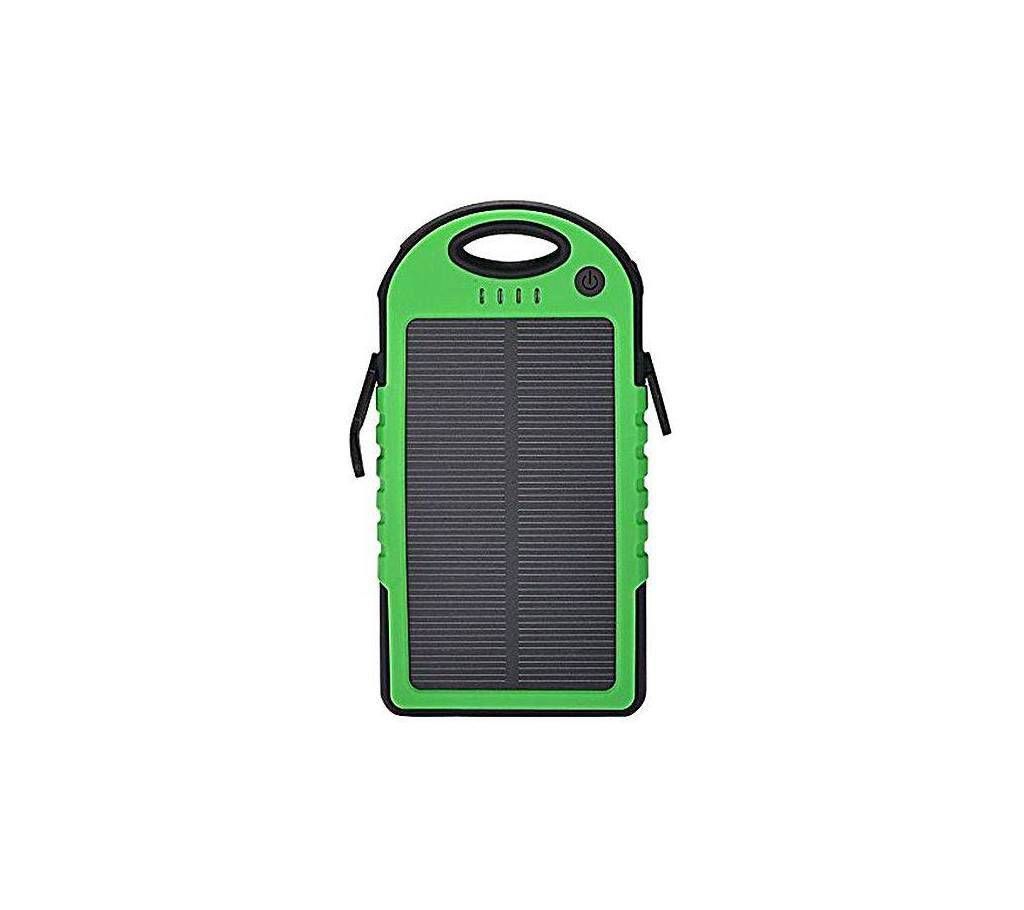 Solar Power Bank - 5000mAh - Black and Green