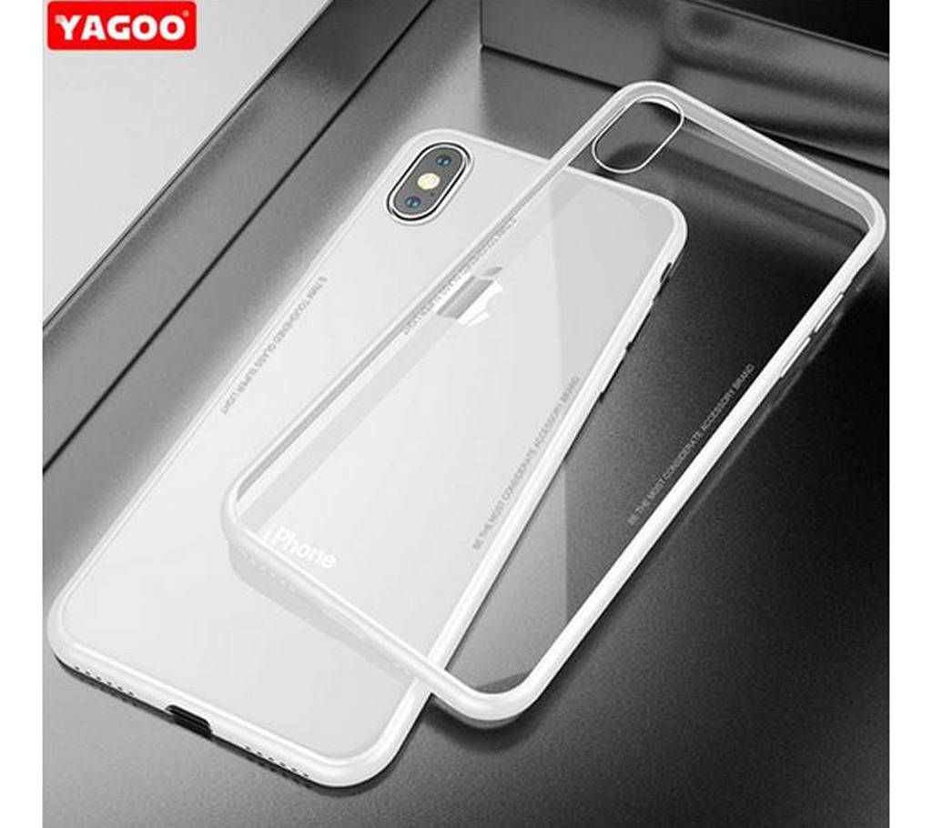 iPhone X Glass Silicone Best Bumper Case