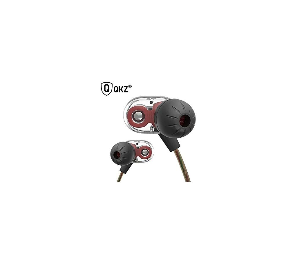KD8 Double Unit Drive In Ear Earphone Bass Subwoofer Earphone HIFI DJ Monito Running Sport Earphone with Microphone