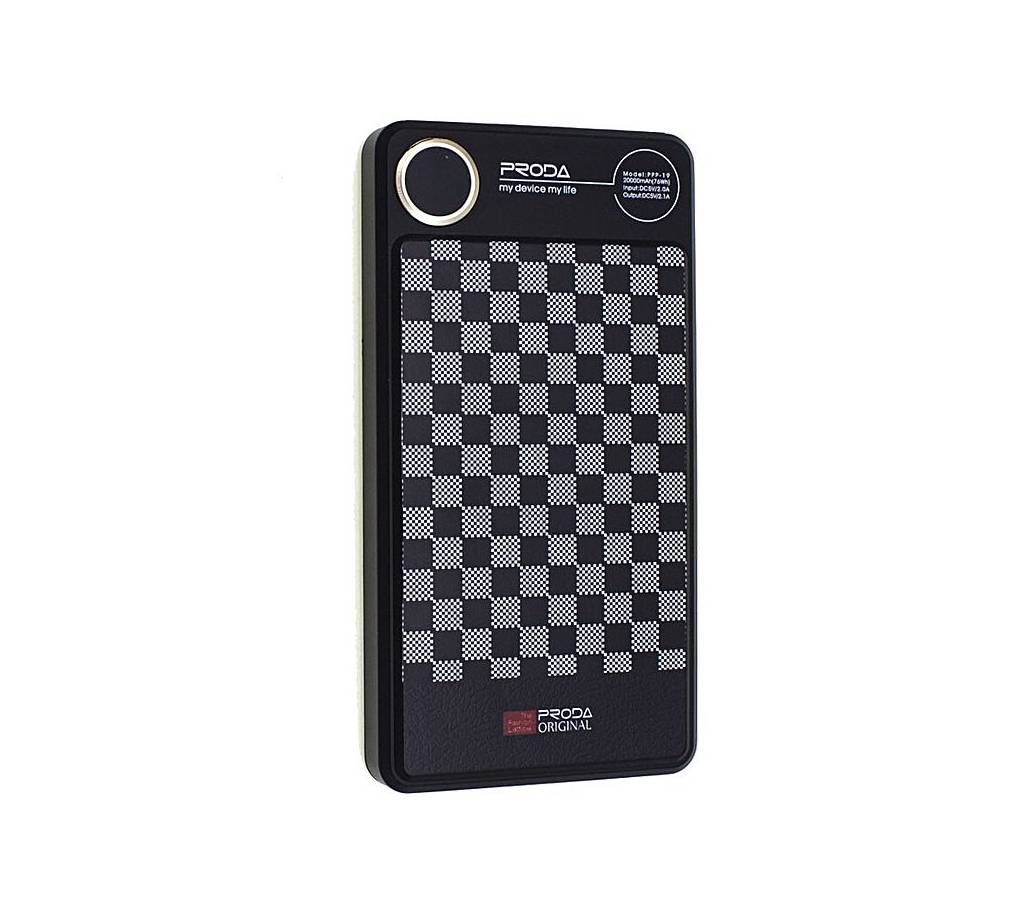 PRODA PPP - 19 Kooker 20000mAh Power Bank 2.1a Dual USB - Black