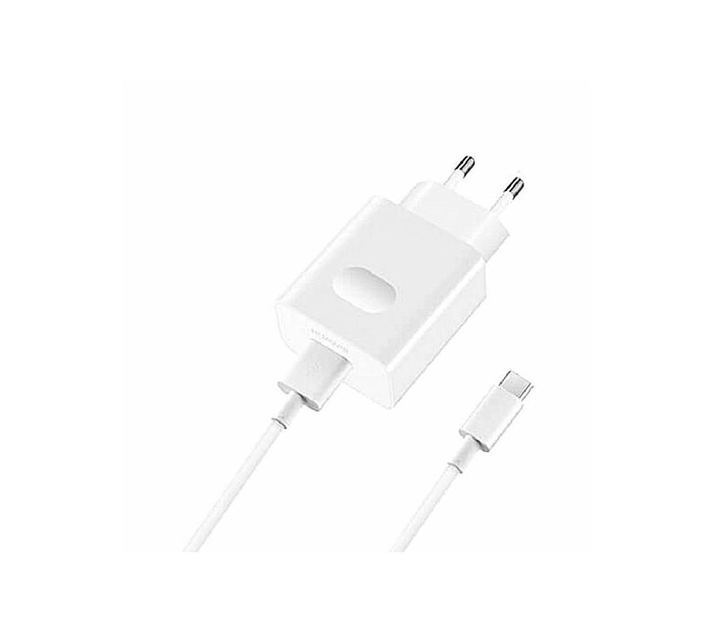 Quick Charger With USB Cable For Type-C-White