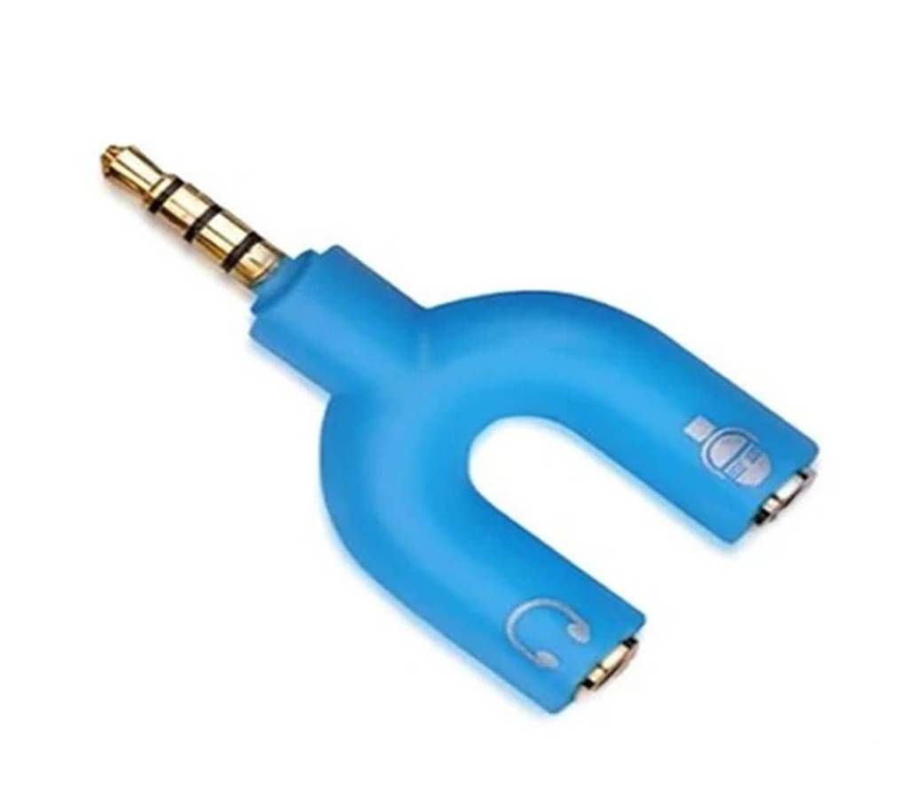 1 Male To 2 Dual Female Headphone splitter
