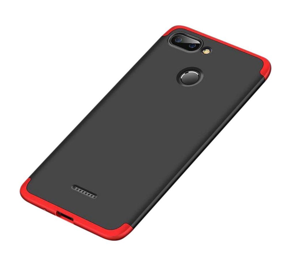Xiaomi Redmi 6A 360 Degree GKK Phone Back Cover - Black