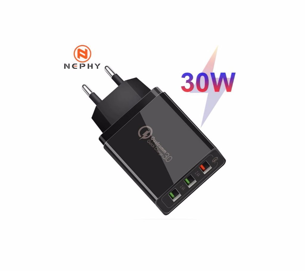 Universal  30W Quick Charge 3 port Usb Adapter