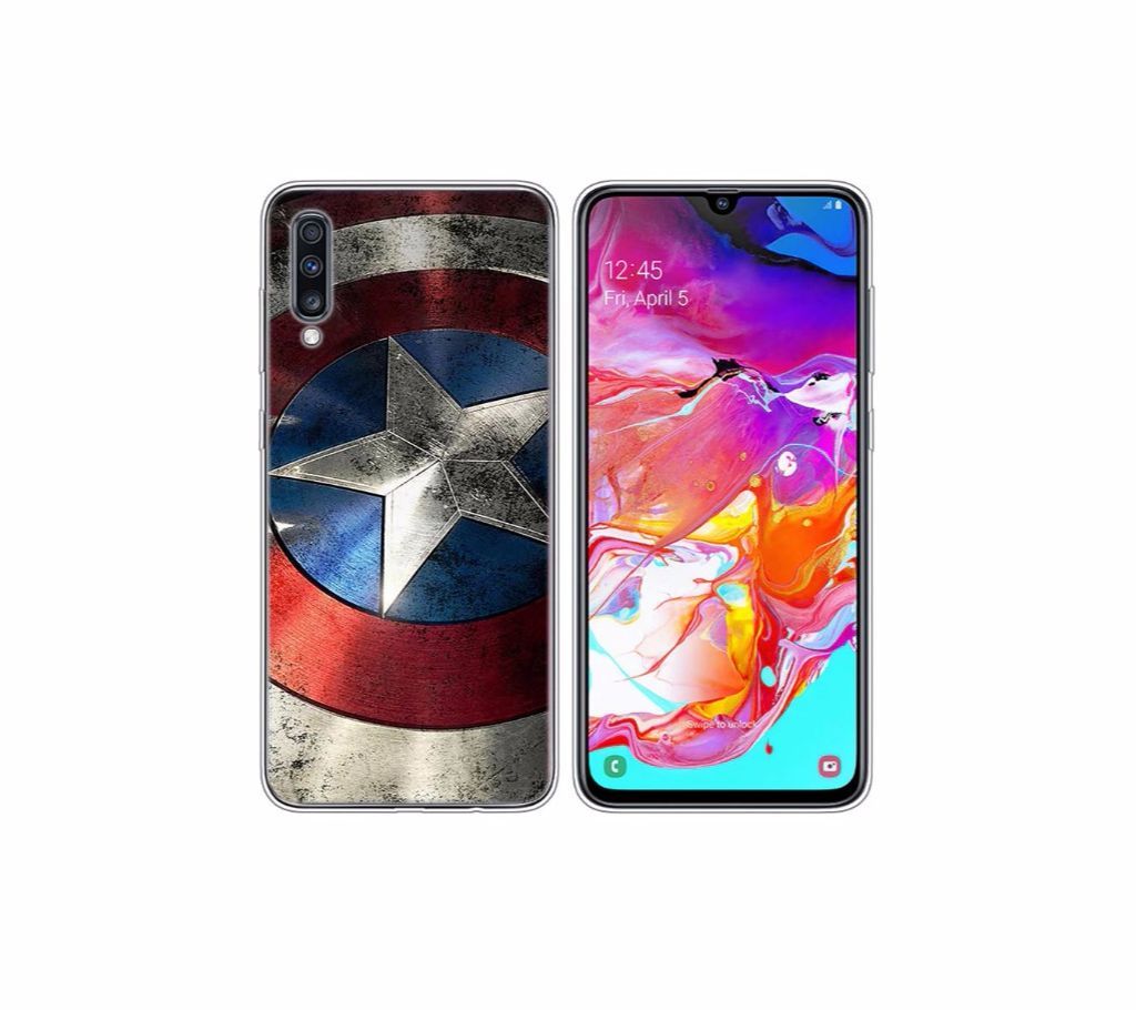 Luxury Glasses Captain America Inside Soft Cover for Samsung Galaxy A50