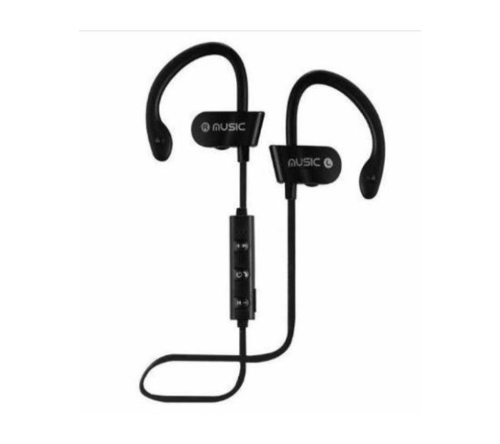 L4 Super-aural Bluetooth Wireless Earphone-Black