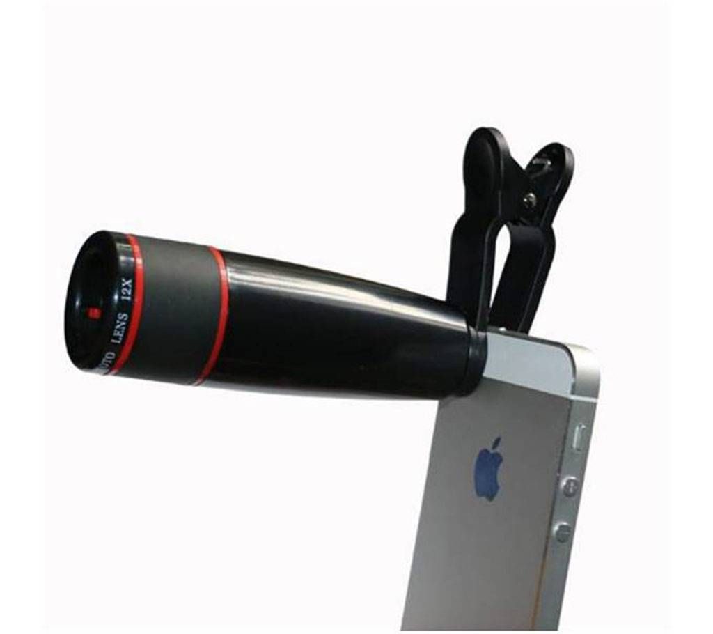 Universal 12X zoom mobile lens 