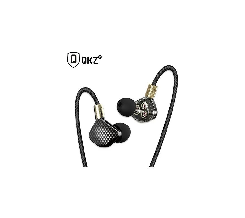 QKZ KD6 Earphone 6 Units Balanced Armature BA Drivers In-Ear Monitor Noise Cancelling Custom Earphone/Headset