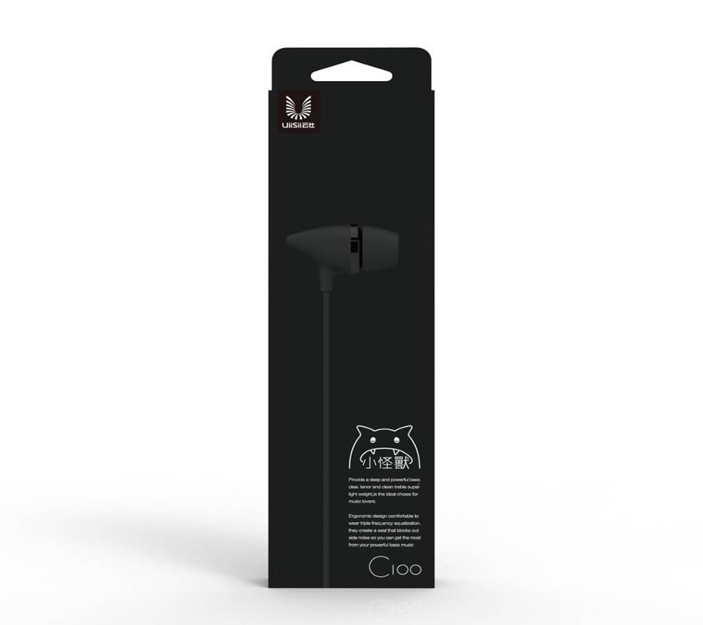 UiiSii C100 Earphones (Black)