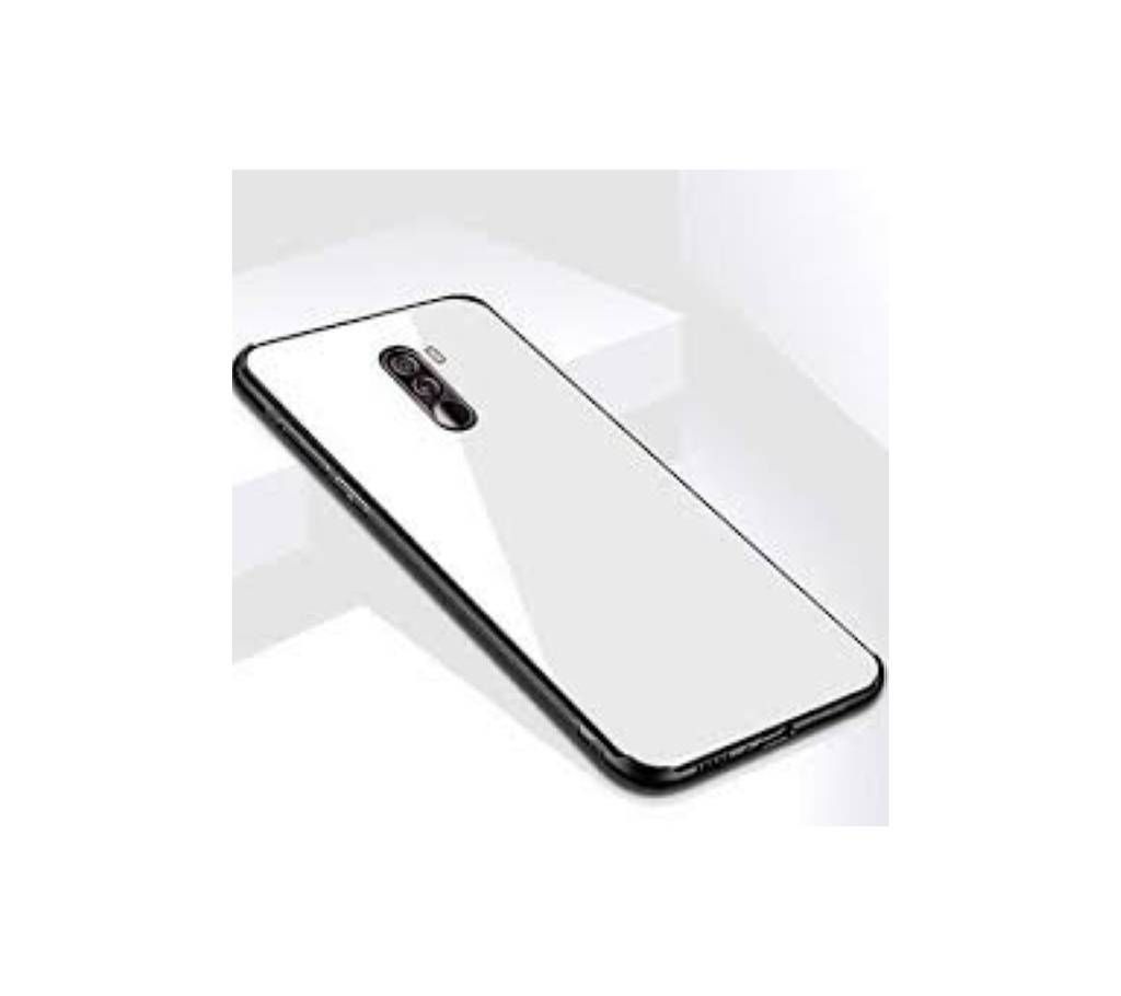 Glass Case Phone Back Cover for Xiaomi Poco F1 - White