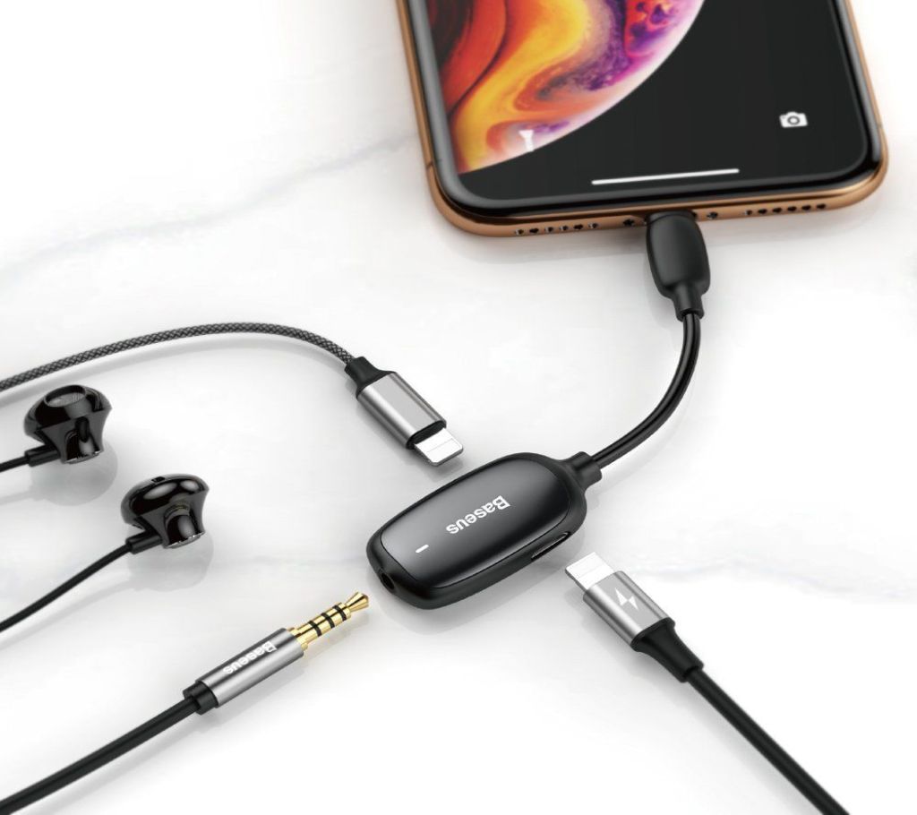 Baseus Audio Converter L51 Lightning to 2x Lightning and headphones Jack