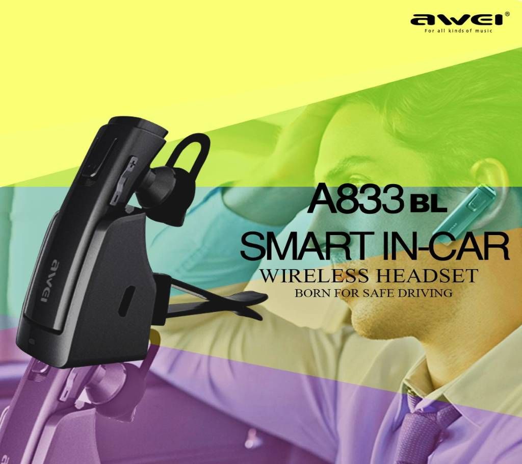  AWEI A833BL Bluetooth Mono Wireless Headset