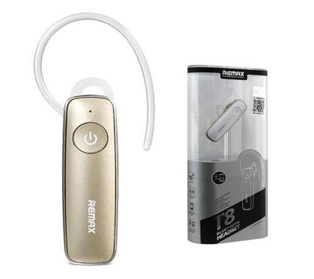 Remax RB-T8 Bluetooth Earphone - Gold