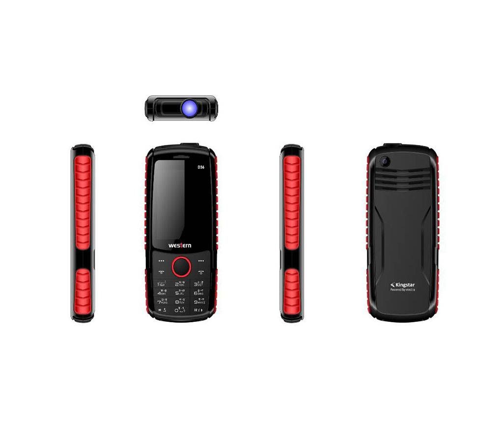Western D-36 - Feature Phone - 2.4" - 32MB RAM - 32 MB ROM - Black and Red