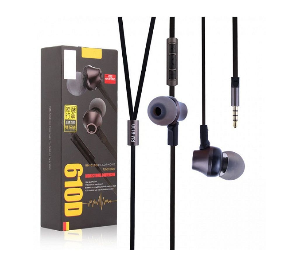 Remax 610D Wired Stereo Earphone