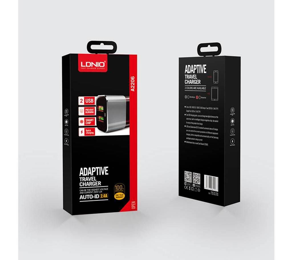 LDNIO A2206 2 USB Wall Travel Charger