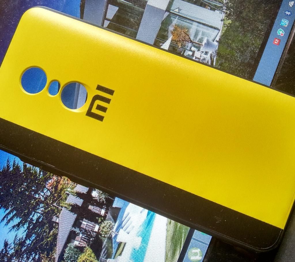 xiaomi Redmi 5  Skin Only Back And Sides Striped yellow and black