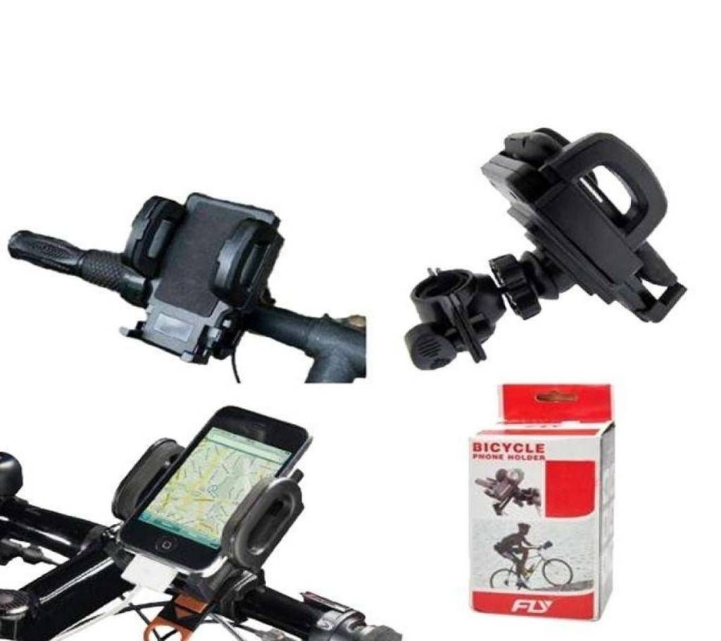 Black Bicycle Phone Holder