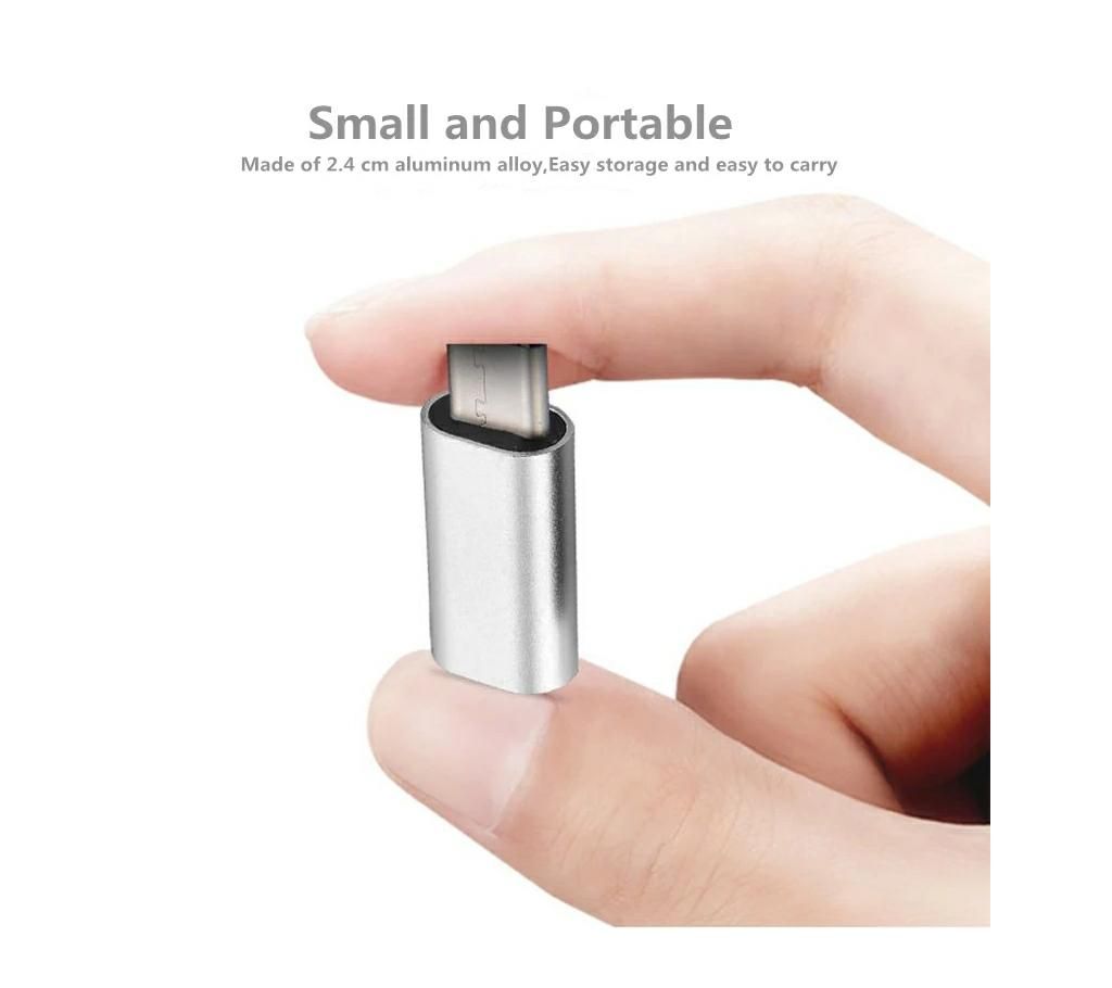 Metal Factory mini Type-c to micro usb converter USB 2.0 OTG Hug Converter