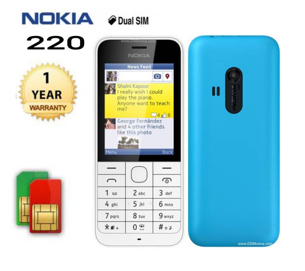 Nokia 220 ( New Model ) White