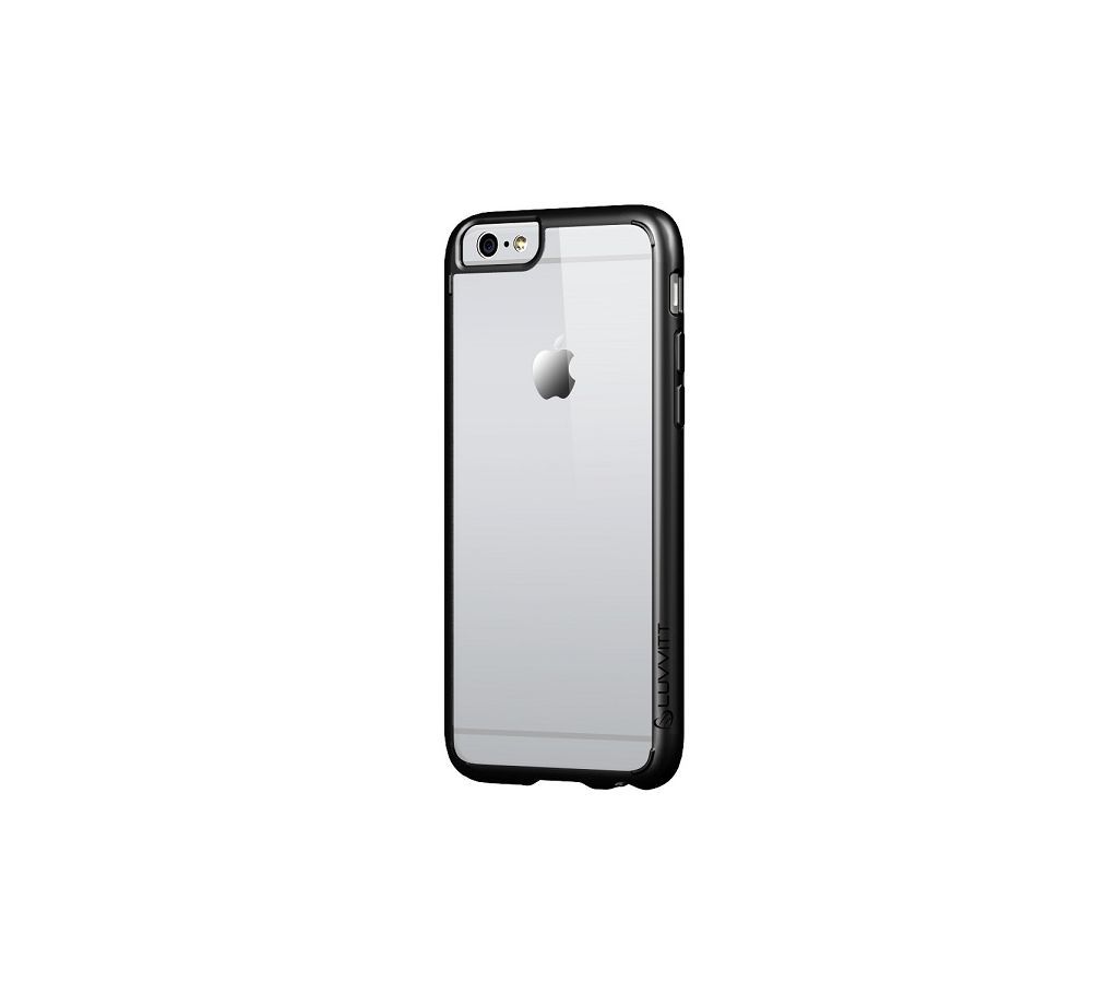 Back Cover For iPhone 6S-Black & Transparent