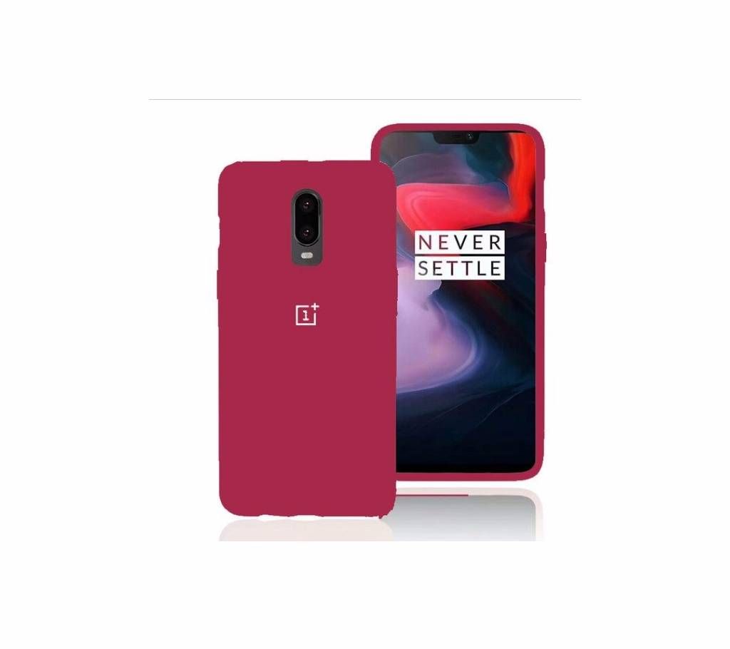 Original Oneplus 6T Back Case Soft Liquid Silicon Phone Full Protective Shockproof Case