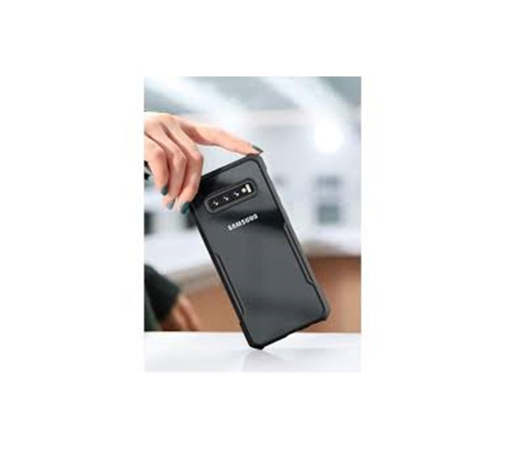 XUNDD Airbag Shockproof Transparent PC TPU Bumper Back Cover for Samsung S10