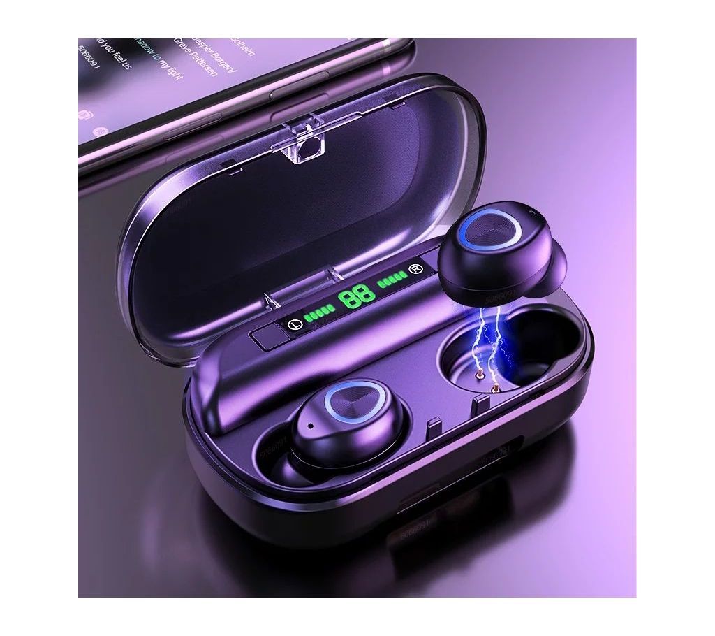 V10 Touch 5.0 Wireless Bluetooth Headset(LED Digital Power Display) - 8D HiFi Stereo Sports Waterproof Noise Cancelling Headphones - AGF