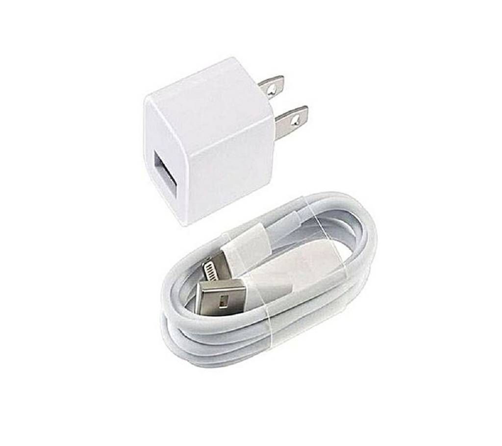 Fast Charger With Cable For iPhone 5/6/7 - White