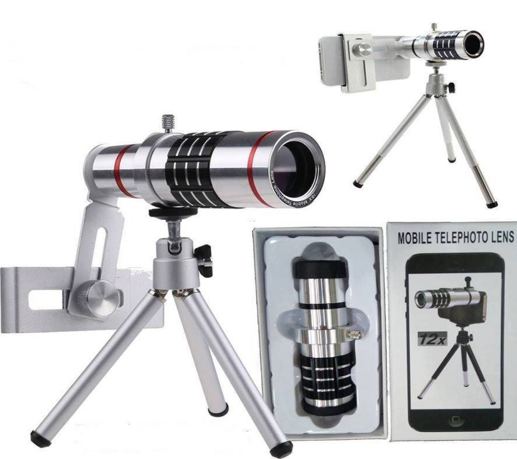 12X Mobile Camera Zoom Lens With Blur Effect