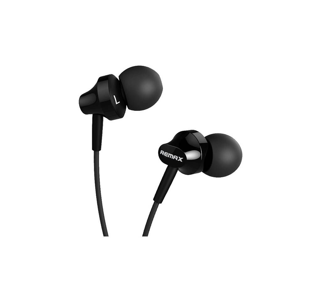 REMAX RM-501 In-Ear Base-Driven Stereo Sound Headphone with Microphone - Black