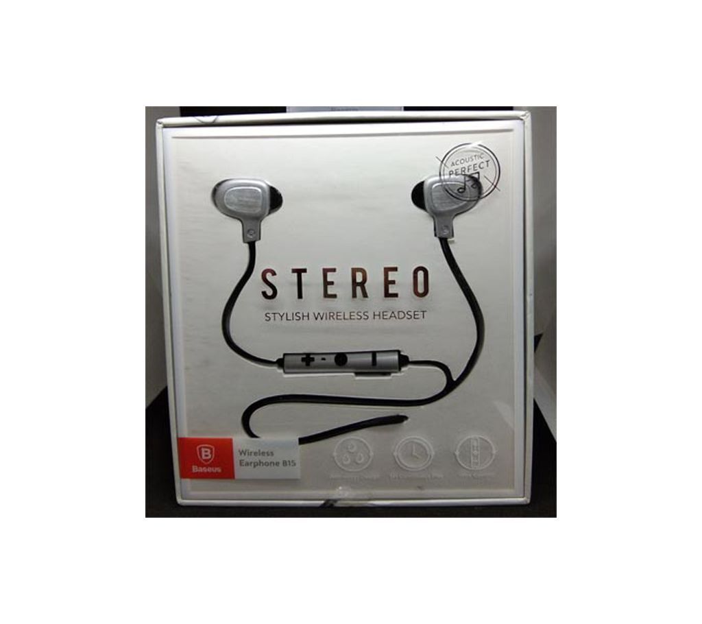 Sport Magnet Metal Bluetooth Stereo Wireless Headset Earphone.
