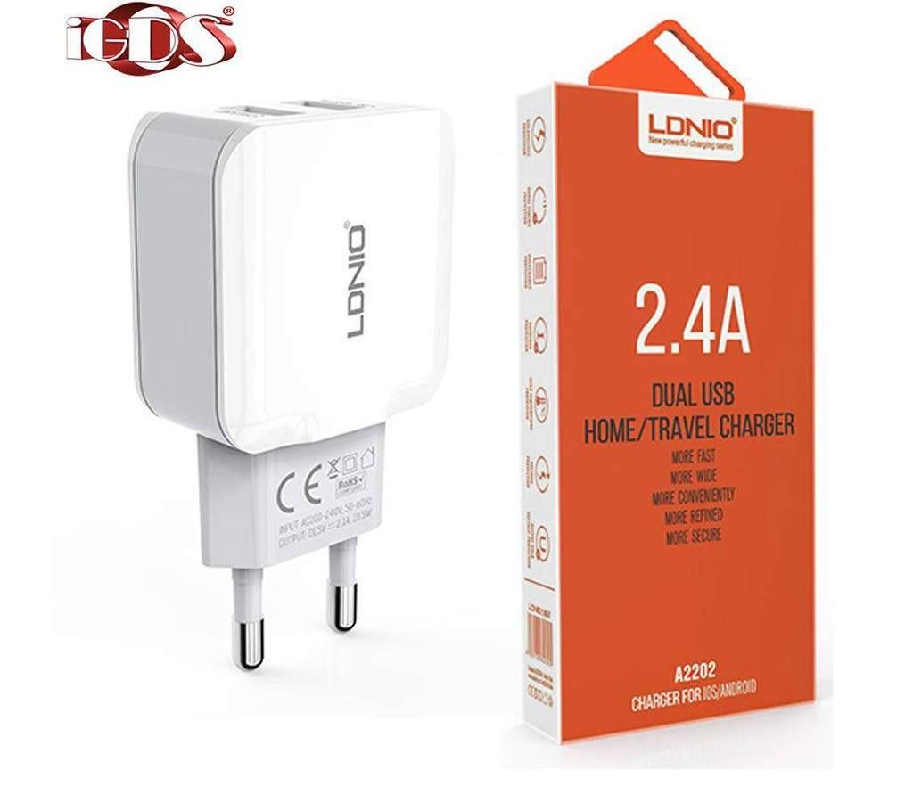 LDNIO 2.4A 2USB charger adepter