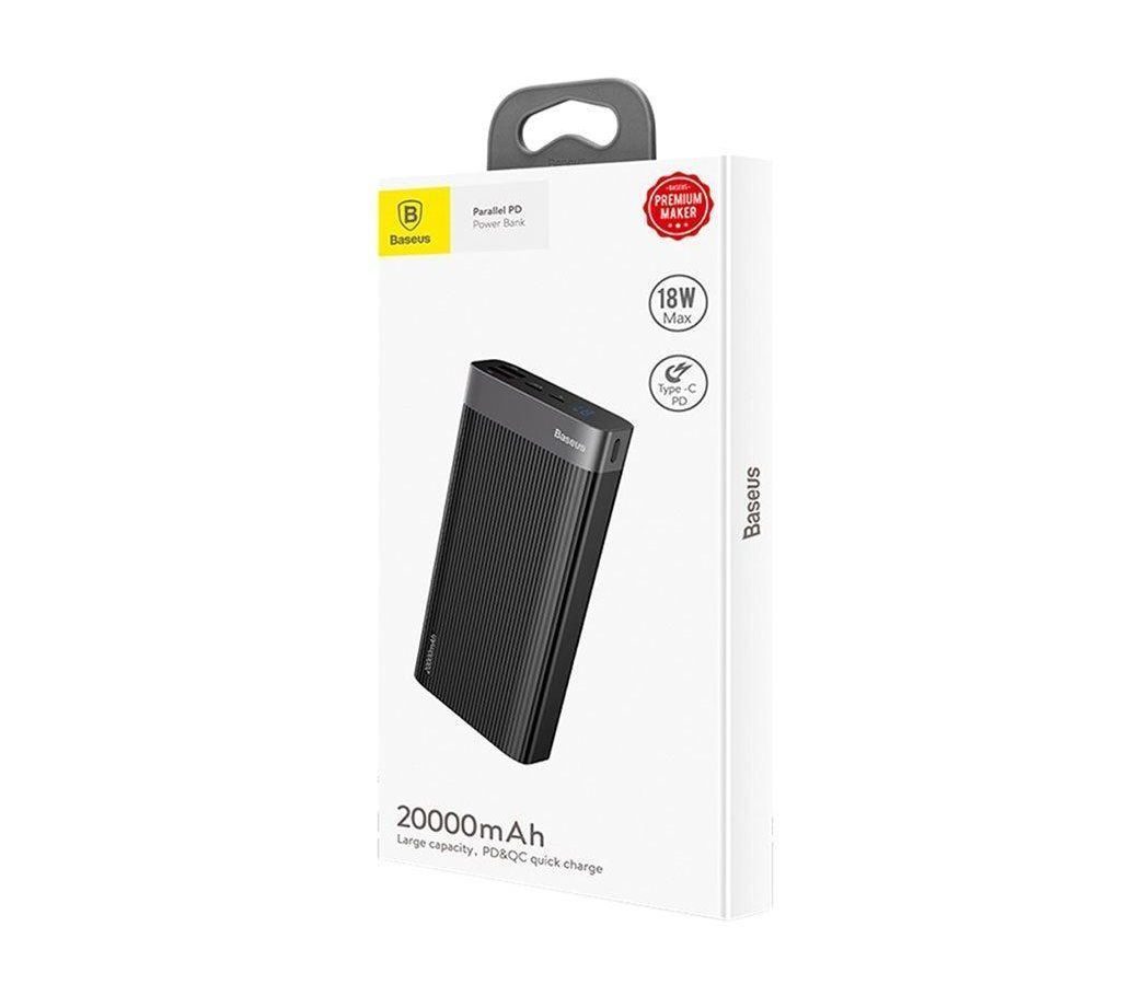 Baseus Parallel PD power bank 20000 mAh - Black