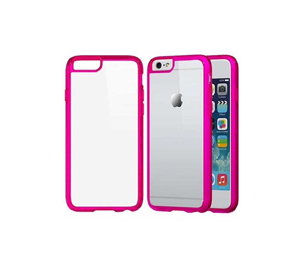 Back Cover For iPhone 6s Plus -Black & Transparent