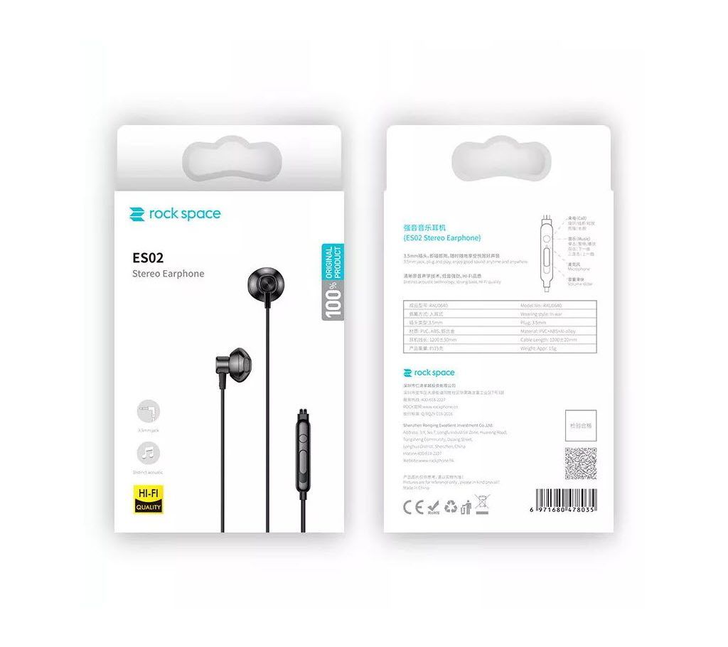 ROCK SPACE ES02 In-Ear Stereo Earphone