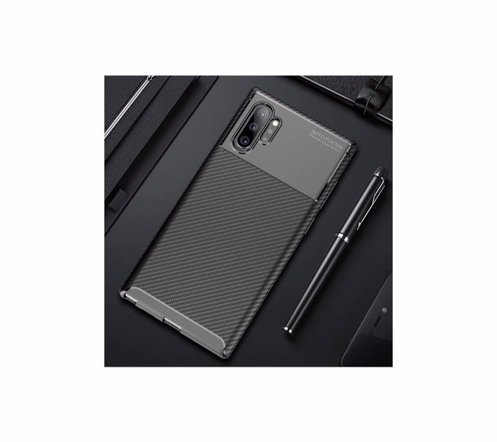 Soft Silicone Carbon fiber skin Protective Back Cover Case For Samsung Galaxy Note 10 plus