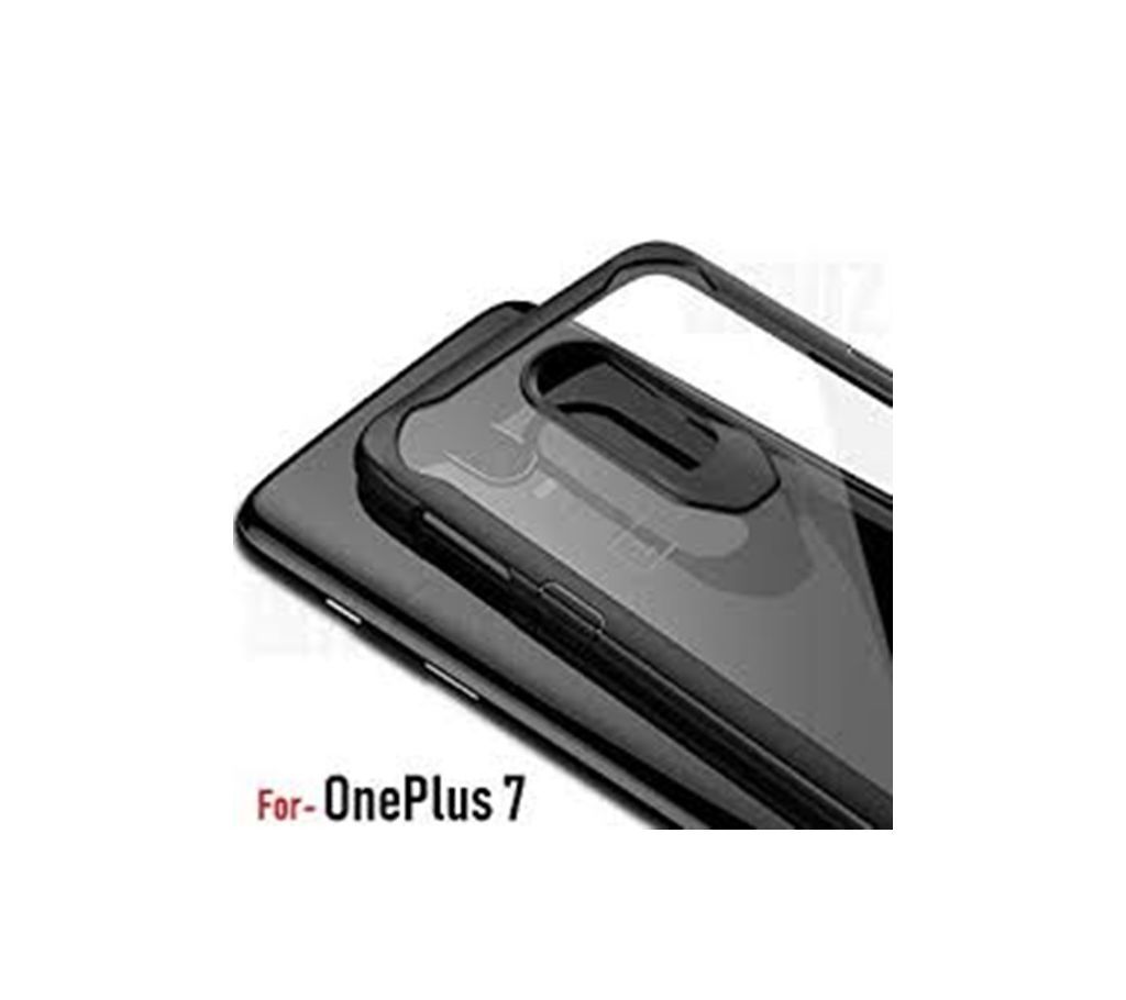 XUNDD Airbag Shockproof Transparent PC TPU Bumper Back Cover for One Plus7