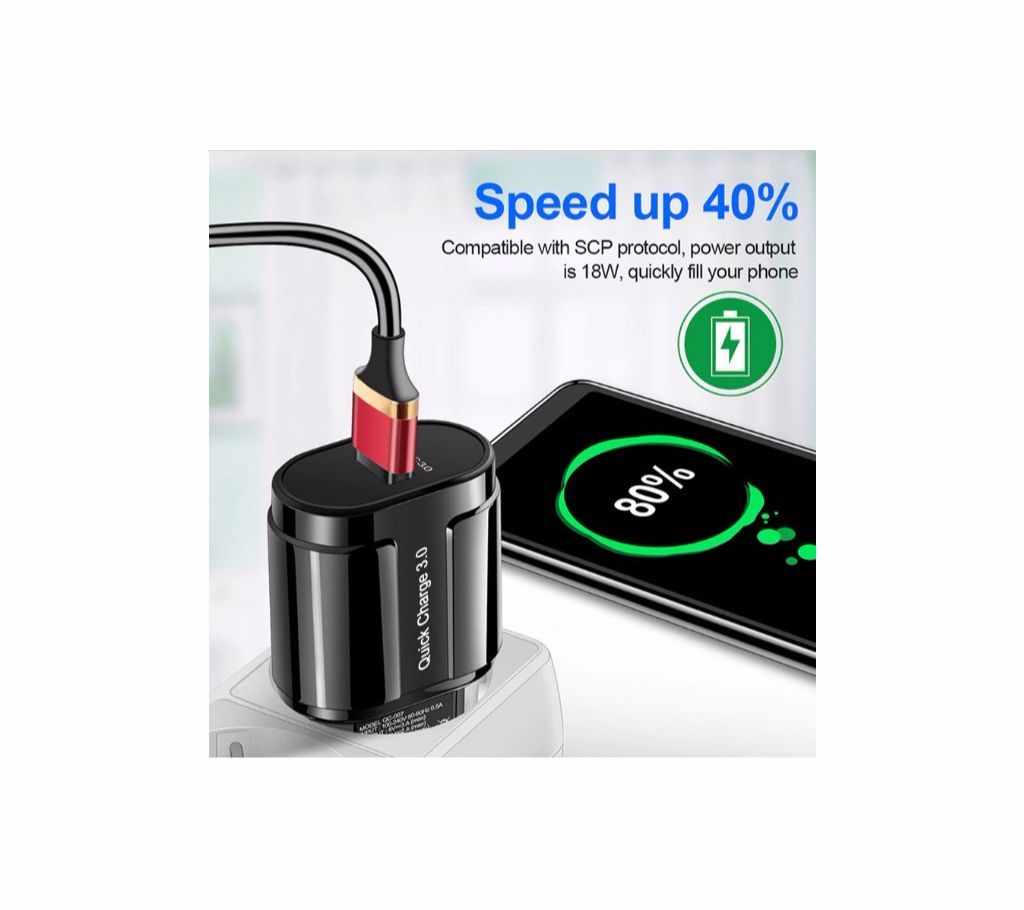 Quick Charge 3.0 USB Turbo Fast Charger QC3.0