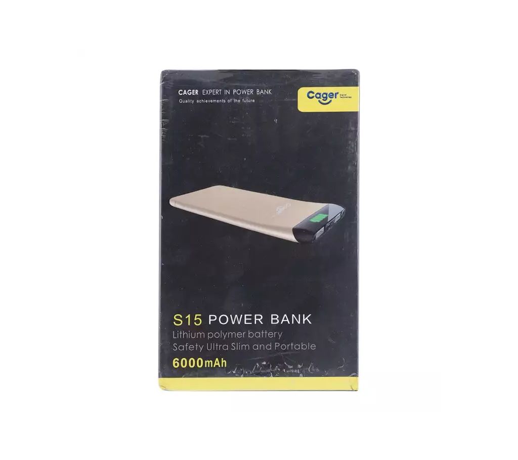 Cager S15 Power Bank 6000mAh - Gold
