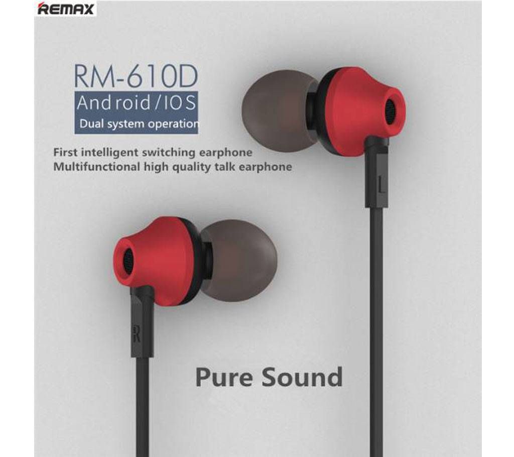 REMAX RM-610D Stereo In-ear Earphone Headphone